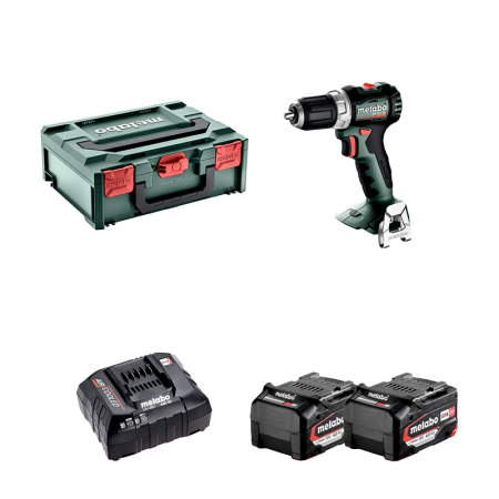 Perceuse-visseuse BS 18 L BL + 2 Batteries 18V 4 Ah + Chargeur rapide ASC 55 METABO