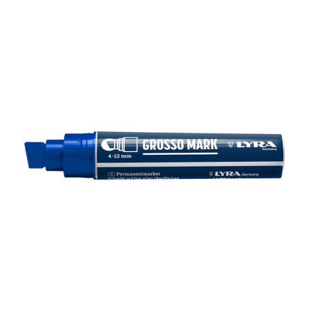 Marqueur permanent GROSSO MARK 4-12mm Bleu LYRA