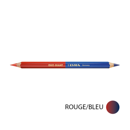 Lot de 100 Crayons de marquage DUO GIANT Rouge/Bleu LYRA