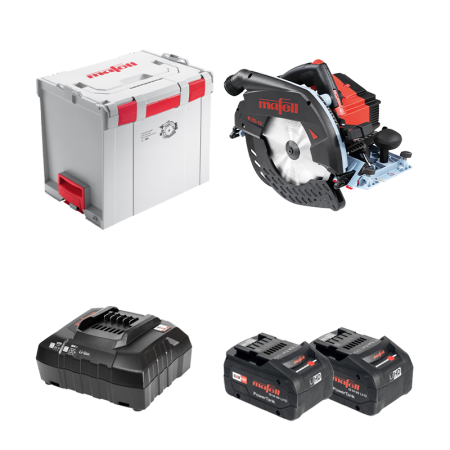 Scie circulaire sans fil 18V Ø237mm K 85-18 PURE + 2 batteries 18 M 99 + chargeur rapide APS 18 M MAFELL