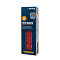 Lot de 12 Crayons porcelaines à la cire Rouge CHINA MARKER LYRA