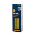 Lot de 12 Crayons porcelaines à la cire Jaune CHINA MARKER LYRA