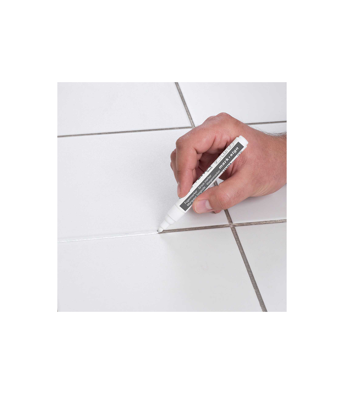Marqueur fongicide pour joints de carrelage Blanc LYRA