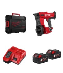 Cloueur bardeaux bitumés 18V M18 FRCN45-0X + 2 batteries 18V 5 Ah + chargeur M12-18 FC MILWAUKEE