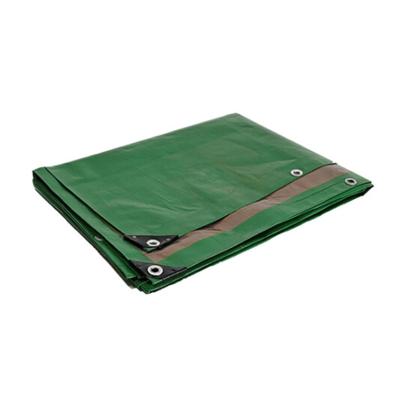 Bâche de protection verte "HQ250" 250g/m² 6x10m TECPLAST
