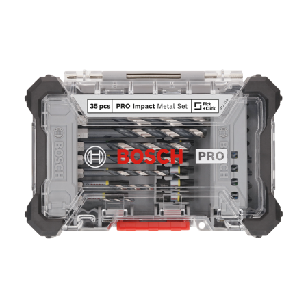 Coffret de 26 embouts de vissage + Forets HSS-G PRO Impact Metal BOSCH