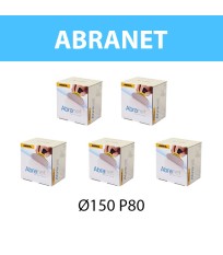 Pack de 250 disques abrasif Abranet Ø 150 mm P80 MIRKA