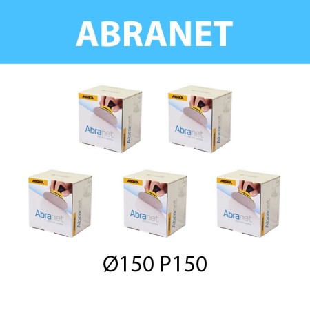 Pack de 250 disques abrasif Abranet Ø 150 mm P150 MIRKA