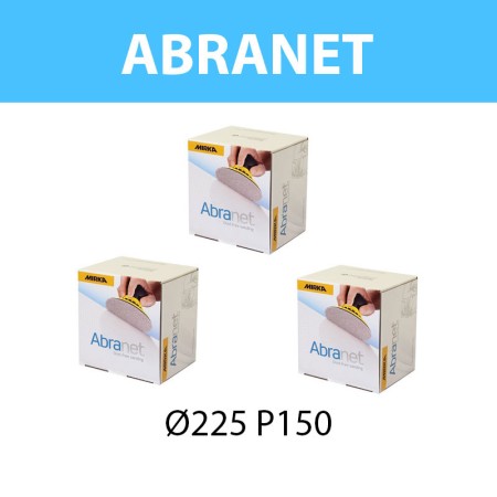 Pack de 3 boites de disques abrasif Abranet Ø 225 mm P150 MIRKA