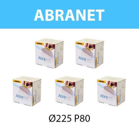 Pack de 250 disques abrasif Abranet Ø 225 mm P80 MIRKA