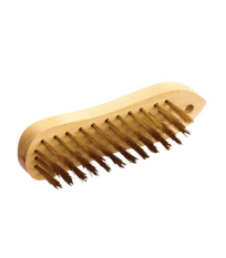 Brosse métallique violon Acier laitonné TALIAPLAST