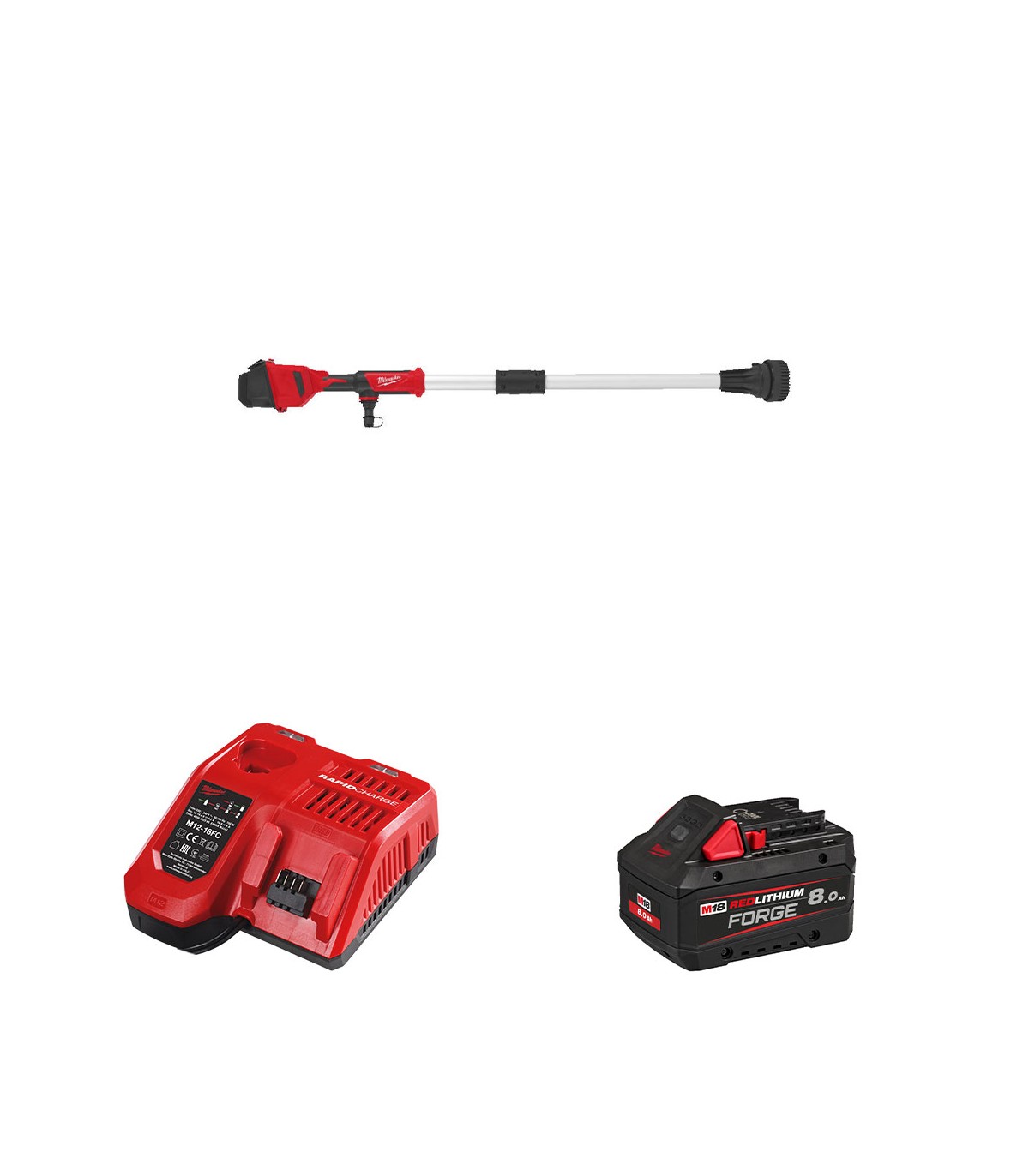 Pompe canne à eau 18V M18 BLSWP-0 + 1 batterie FORGE 18V 8Ah FB8 + 1 chargeur M12-18FC MILWAUKEE