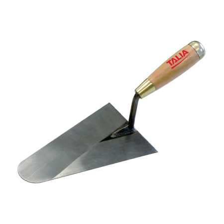 Truelle lisseuse bout rond soudée 18CM manche bois TALIAPLAST