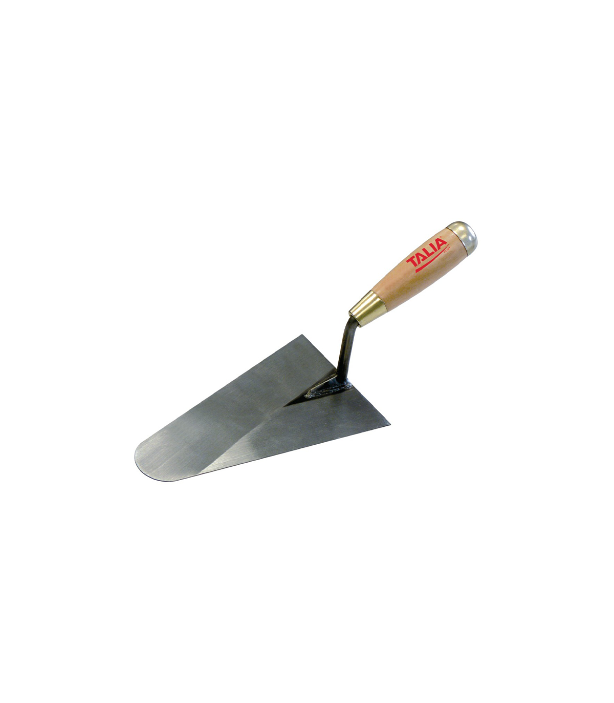 Truelle lisseuse bout rond soudée 18CM manche bois TALIAPLAST