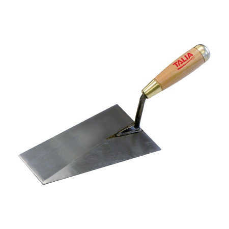 Truelle lisseuse bout carré soudée 18CM manche bois TALIAPLAST