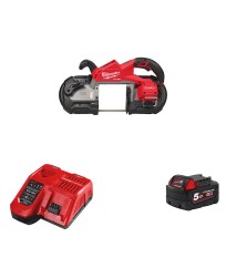 Scie à ruban 18V M18 FBS127 + 1 batterie 18V 5 Ah + 1 chargeur M12-18FC MILWAUKEE