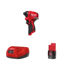 Visseuse à chocs 12V M12 BLIDRC + 1 batterie 18V 2 Ah + 1 chargeur C12C MILWAUKEE