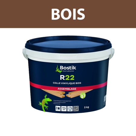 Colle à bois vinylique "R22" 5kg BOSTIK