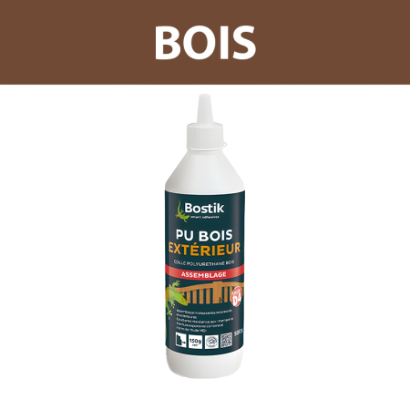 Colle à bois extérieur PU 500g BOSTIK
