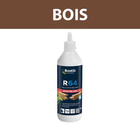 Colle à bois vinylique "R64" 750g BOSTIK
