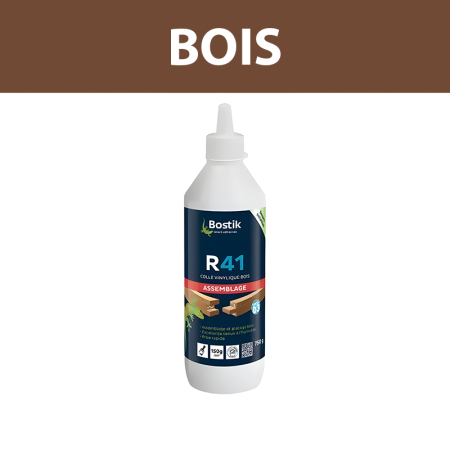 Colle à bois vinylique "R41" 750g BOSTIK