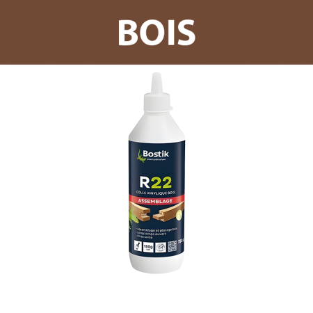 Colle à bois vinylique "R22" 750g BOSTIK