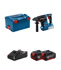 Perforateur 18V SDS Plus GBH 18V-24 C + 2 batteries GBA 18V 4 Ah + 1 chargeur GAL 18V-40 BOSCH