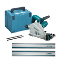 Scie plongeante Ø165 mm SP6000 + 2 rails 1400mm + Set raccordement MAKITA