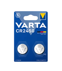 2 Piles bouton lithium CR2450 3V VARTA