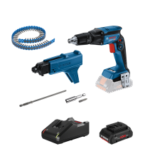 Pack Visseuse placo GTB 18V-45 + Chargeur GMA 55 BOSCH + Bande de 1000 vis PH2 BOSCH
