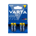 4 Piles alcalines AAA/LR03 LONGLIFE POWER 1,5V VARTA