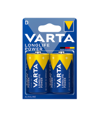 2 Piles alcalines D/LR20 LONGLIFE POWER 1,5V VARTA