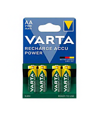 4 Piles Recharge Accu Power AA/HR6 2100 mAh VARTA
