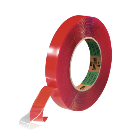 Ruban adhésif double-face acrylique "AS1160" 10m x 19mm Invisible BARNIER