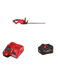 Taille haie 18V M18 FHET60G2-0 + 1 batterie Forge 18V 8 Ah + 1 Chargeur M12-18FC MILWAUKEE