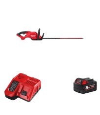 Taille haie 18V M18 FHET75G2-0 + 1 batterie 18V 5 Ah + 1 Chargeur M12-18FC MILWAUKEE