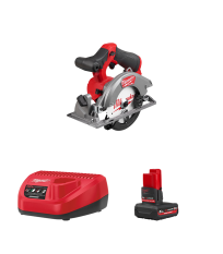 Scie circulaire Ø140 mm 12V M12 FCS442-0 + 1 batterie HB 5 Ah 12 V + chargeur C12C MILWAUKEE