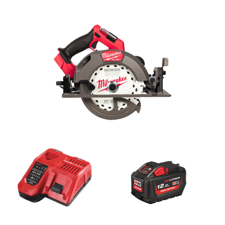 Scie circulaire Ø190mm 18V M18 FCS66GR3-121C + 1 Batterie M18 FB12 + chargeur rapide M12-18 FC MILWAUKEE