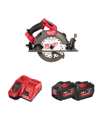 Scie circulaire Ø190mm 18V M18 FCS66GR3-121C + 2 batteries HB 12 Ah + chargeur rapide M12-18 FC MILWAUKEE