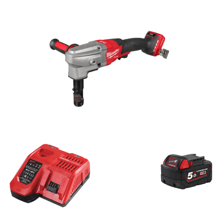 Grignoteuse 3,5 mm M18 FNB35 + 1 batterie 18V 5 Ah + 1 chargeur M12-18FC MILWAUKEE