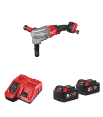 Grignoteuse 3,5 mm M18 FNB35 + 2 batteries 18V 5 Ah + 1 chargeur M12-18FC MILWAUKEE