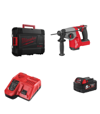 Perforateur SDS Plus 18V M18 FHAC16 + 1 batterie 18V 5 Ah + 1 chargeur M12-18FC MILWAUKEE