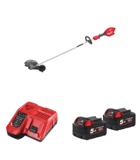 Dresse bordures 18V M18 FEDG + 2 batteries 18V 5Ah + 1 chargeur M12-18FC MILWAUKEE