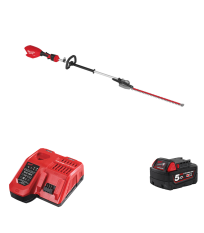 Taille haie sur perche 18V M18 FHETE22-0 + 1 batterie 18V 5 Ah + 1 chargeur M12-18FC MILWAUKEE