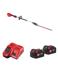 Taille haie sur perche 18V M18 FHETE22-0 + 2 batteries 18V 5 Ah + 1 chargeur M12-18FC MILWAUKEE