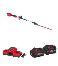 Taille haie sur perche 18V M18 FHETE22-0 + 2 batteries Forge 18V 8 Ah + 1 chargeur M18 DBSC MILWAUKEE