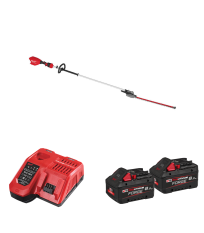 Taille haie sur perche 18V M18 FHETE27-0 + 2 batteries Forge 18V 8 Ah + 1 chargeur M12-18FC MILWAUKEE