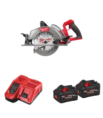 Scie circulaire avec poignée arrière Ø190mm 18V M18 FCSRH662-0 + 2 batteries Forge 18V 8Ah + 1 chargeur M12-18FC MILWAUKE