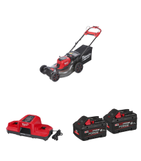 Tondeuse M18 F2LM53-802 + 2 batteries Forge 18V 8 Ah + chargeur double M18 DBSC MILWAUKEE