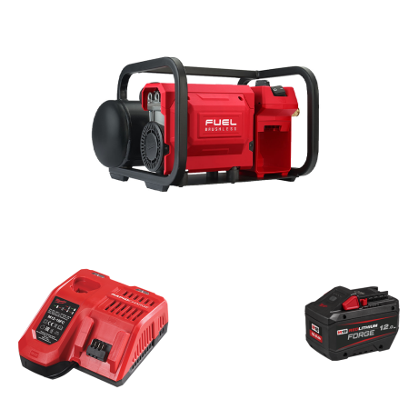 Compresseur M18 FAC-0 + 1 batterie Forge 18V 12 Ah + 1 chargeur M12-18FC MILWAUKEE
